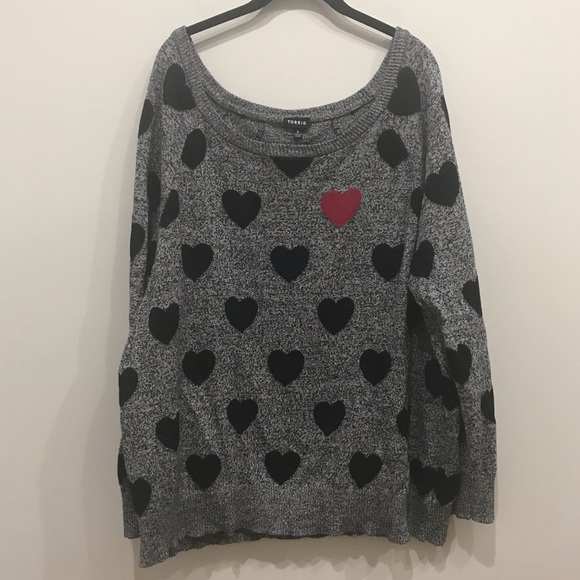 torrid Sweaters - Torrid heart sweater size 3